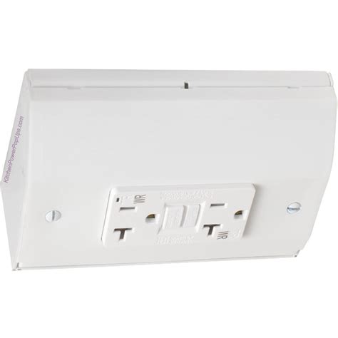 3 4 deep electrical box under cabinet|under cabinet power strip white.